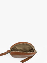 Round Leather Tradition Coin Purse Etrier Brown tradition ETRA402M-vue-porte