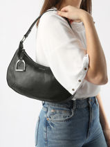 Medium Leather Altesse Shoulder Bag Etrier Black altesse EALT017M-vue-porte
