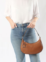 Schoudertas M Altesse Leder Etrier Beige altesse EALT017M-vue-porte