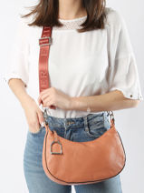 Medium Leather Altesse Shoulder Bag Etrier Orange altesse EALT017M-vue-porte