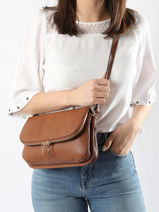 Medium Leather Tradition Crossbody Bag Etrier Brown tradition ETRA059M-vue-porte