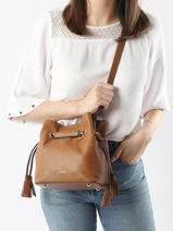 Small Leather Tradition Bucket Bag Etrier Brown tradition ETRA004S-vue-porte