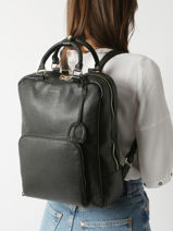 A4 Size Backpack Etrier Black tradition ETRA037B-vue-porte