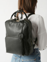 Business Rugzak Tradition A4 Formaat Leder Etrier Zwart tradition ETRA037B-vue-porte