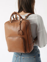 A4 Size Backpack Etrier Brown tradition ETRA037B-vue-porte