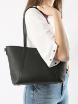 Small Leather Tradition Shoulder Bag Etrier Black tradition ETRA060S-vue-porte
