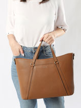 Leather Tradition Tote Bag Etrier Brown tradition ETRA8031-vue-porte
