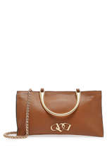 Jumping Leather Clutch Etrier Brown jumping EJUM052M