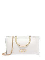 Jumping Leather Clutch Etrier White jumping EJUM052M
