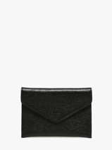 Leather Wallet Etincelle Etrier Black etincelle irisee EETI054