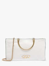 Jumping Leather Clutch Etrier White jumping EJUM052L
