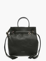 Medium Leather Tradition Bucket Bag Etrier Black tradition ETRA004M