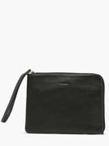 Business Bag Foulonn� Leather Etrier Black foulonne EFOU817M