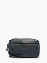 Pochette Homme Foulonn� Cuir Etrier Bleu foulonne EFOU721S