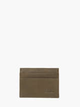 Leather Card Holder Oil Etrier Green oil EOIL011