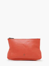Pouch Leather Leather Etrier Orange madras EMAD853