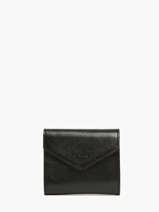 Card Holder Leather Leather Etrier Black etincelle irisee EETI113