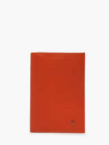 Leather Document Holder Madras Etrier Orange madras EMAD429