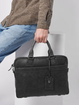 Documententas Spider 1 Compartiment Met 15" Laptopvak Etrier Zwart spider - ESPI8021-vue-porte