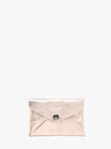 Card Holder Leather Etrier Pink etincelle irisee EETI5003