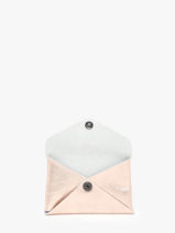 Card Holder Leather Etrier Pink etincelle irisee EETI5003-vue-porte