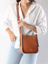 Cross Body Tas S Foudre Leder Etrier Bruin foudre EFOD087S-vue-porte