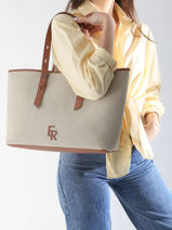 Schoudertas Cavalier Toile Etrier Beige cavalier toile ECLT127M-vue-porte