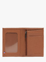 Portefeuille Met Portemonnee Madras Leder Etrier Bruin madras EMAD941-vue-porte