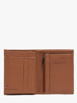 Portefeuille Met Portemonnee Leder Madras Etrier Bruin madras EMAD142-vue-porte
