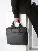 Documententas Spider 1 Compartiment Met 15" Laptopvak Etrier Zwart spider - ESPI8021-vue-porte