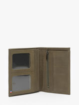 Portefeuille Oil Leder Etrier Groen oil EOIL442-vue-porte