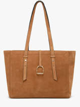 Schoudertas Altesse Suede Leder Etrier Beige altesse suede EASU088M