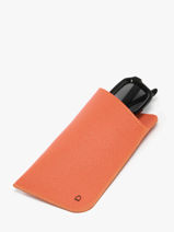 Brilhouder Madras Leder Etrier Oranje madras EMAD5017-vue-porte