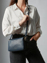 Cross Body Tas Tradition Leder Etrier Blauw tradition ETRA0143-vue-porte