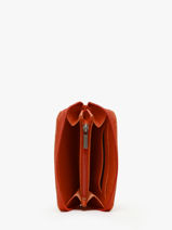 Coin Purse Leather Etrier Orange madras EMAD900-vue-porte