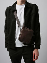 Sac Bandoulière Etrier Marron tolosa ETOL704M-vue-porte