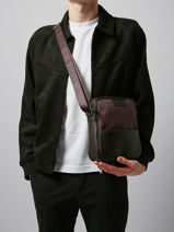 Sac Bandoulière Light Etrier Marron light ELIS729M-vue-porte