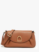 Cross Body Tas Shadow Leder Etrier Bruin shadow ESHA163M