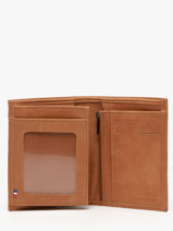 Portefeuille Met Kaarthouder Oil Leder Etrier Bruin oil EOIL5016-vue-porte