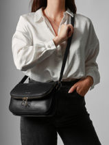 Cross Body Tas M Tradition Leder Etrier Zwart tradition ETRA059M-vue-porte