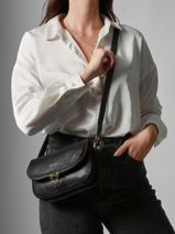 Cross Body Tas S Tradition Leder Etrier Zwart tradition ETRA059S-vue-porte