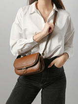 Cross Body Tas S Tradition Leder Etrier Bruin tradition ETRA059S-vue-porte