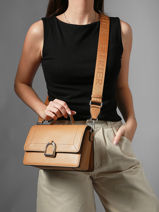 Medium Leather Altesse Crossbody Bag Etrier Brown altesse EALT048M-vue-porte