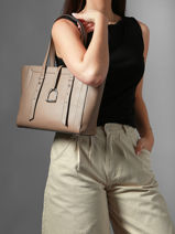Shoulder Bag Altesse Leather Etrier Beige altesse EALT088S-vue-porte