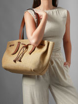 Shoulder Bag Brumby Estival Leather Etrier Beige brumby estival EBRS150L-vue-porte