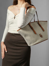 Sac Port� �paule Camargue Cuir Etrier Marron camargue ECAM168L-vue-porte