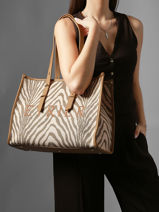 Schoudertas Safari Etrier Beige safari ESAI160L-vue-porte