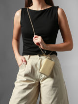 Portemonnee Equestre Leder Etrier Beige equestre EEQT096M-vue-porte