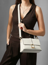 Cross Body Tas M Torsade Leder Etrier Wit torsade ETOS169M-vue-porte