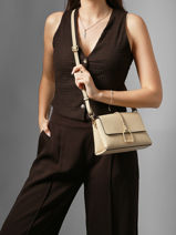 Cross Body Tas S Torsade Leder Etrier Beige torsade ETOS169S-vue-porte